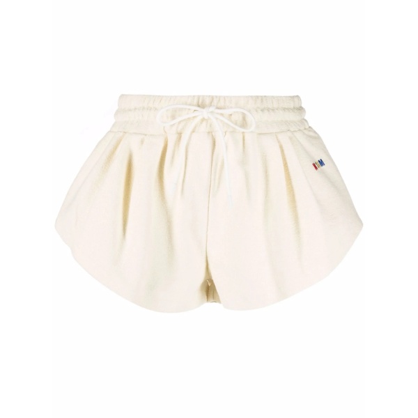logo-embroidered cotton track shorts