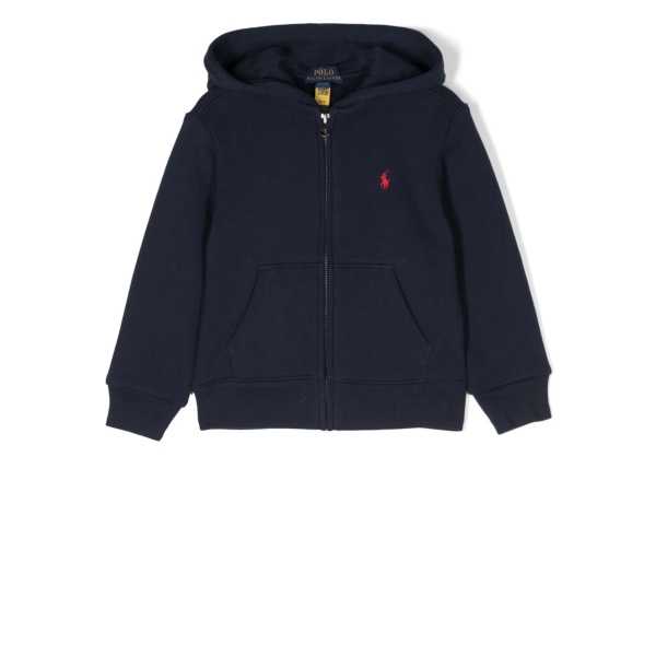 logo-embroidered hoodie