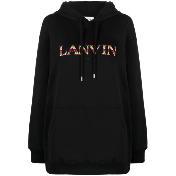 logo-embroidered hoodie