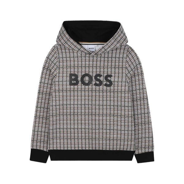 logo-embroidered hoodie