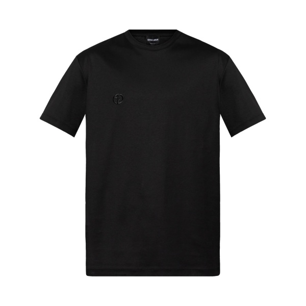 logo-embroidered T-shirt