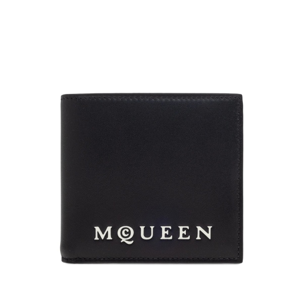 logo-lettering bi-fold wallet