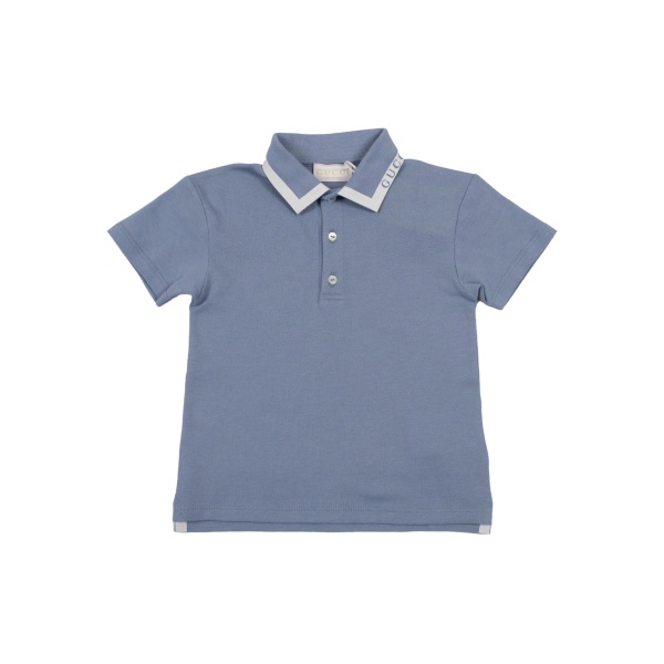 logo-lettering polo shirt