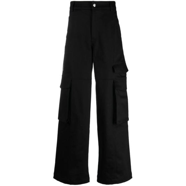 logo-patch cargo trousers