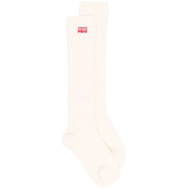 logo-patch cotton-blend socks
