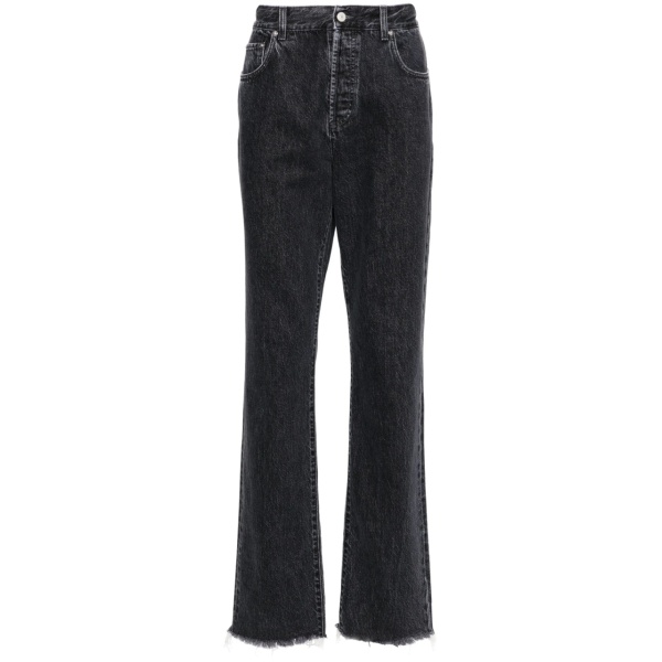 logo-patch cotton jeans