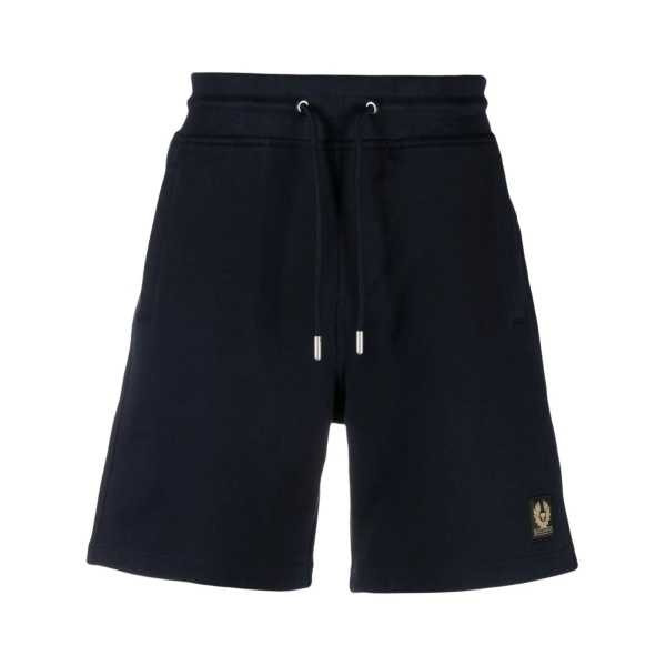 logo-patch cotton track shorts