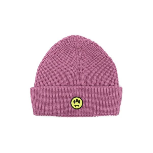logo-patch knitted beanie