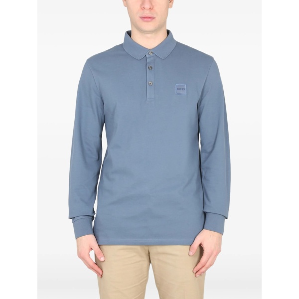 logo patch polo shirt