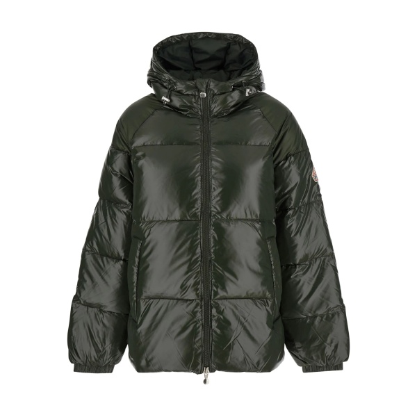 logo-patch quilted jacket