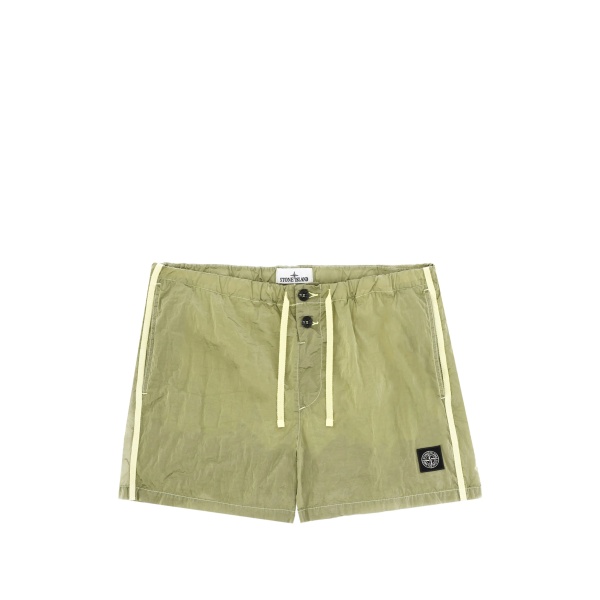 logo-patch swim shorts