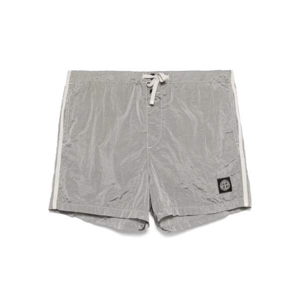 logo-patch swim shorts