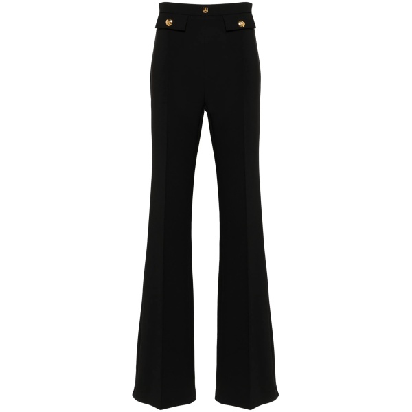 logo-plaque flared trousers