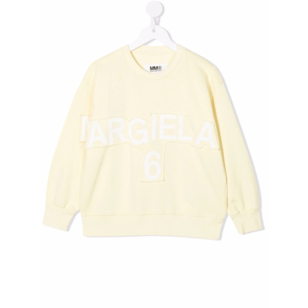 logo-print cotton jumper