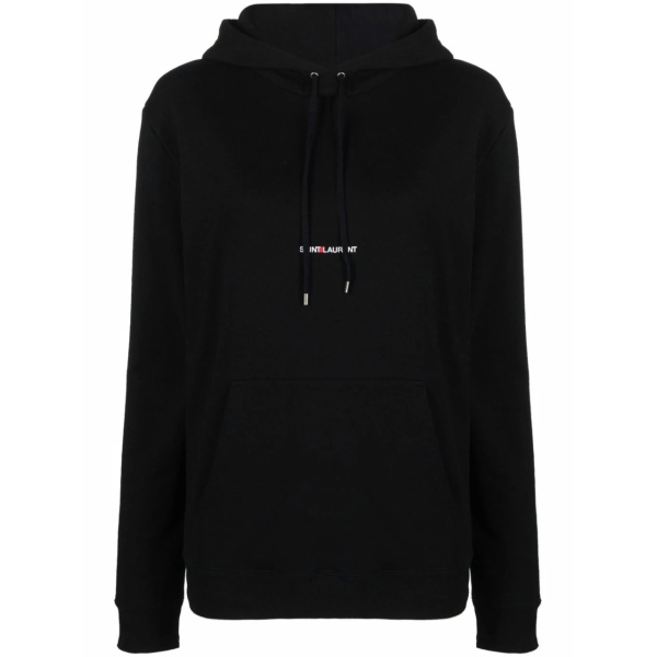 logo print hoodie