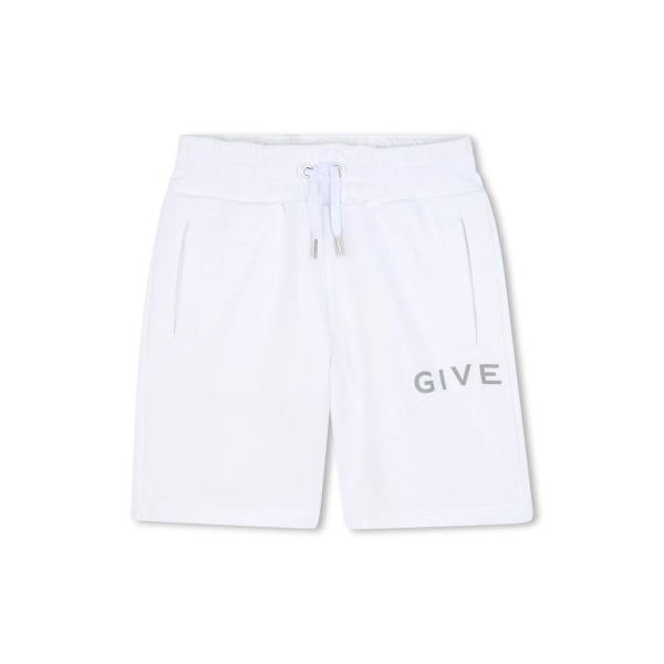 logo-print shorts