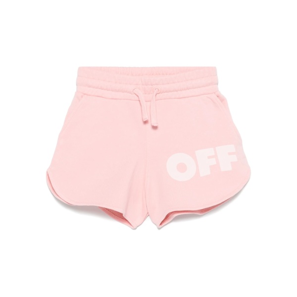 logo-print shorts