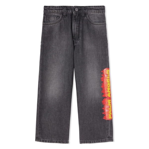 logo-print straight.leg jeans