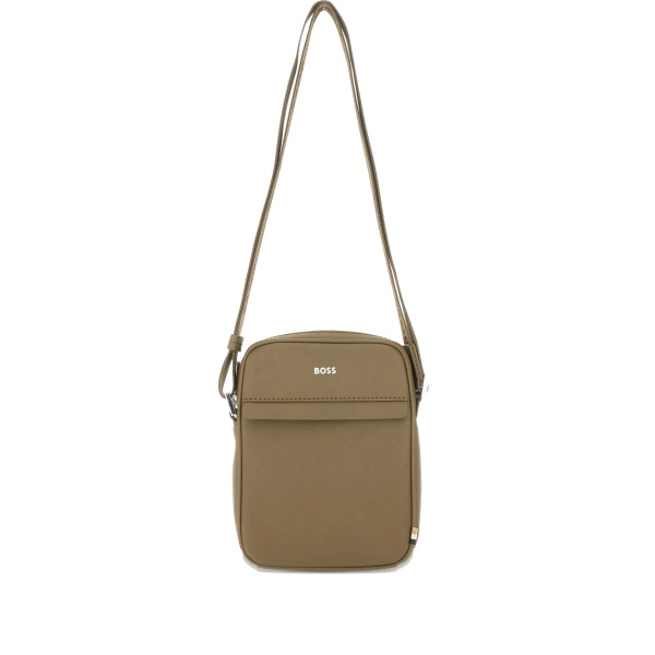 logo strap messenger bag