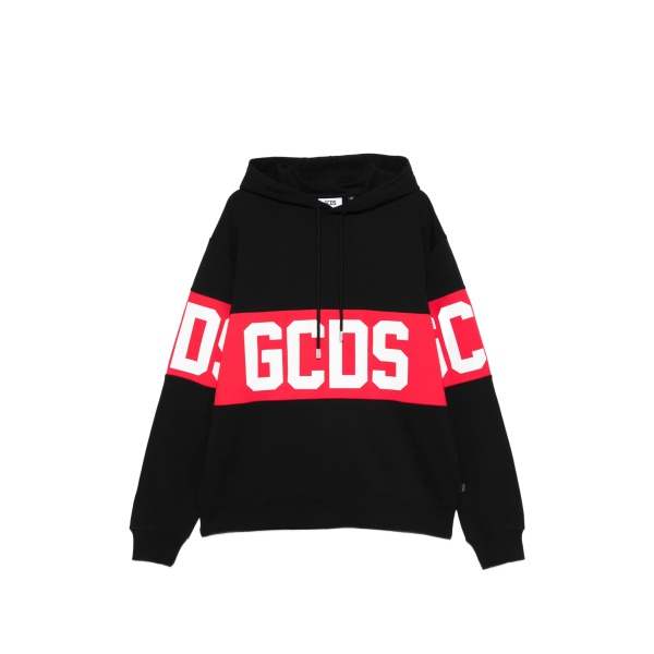 logo-stripe hoodie