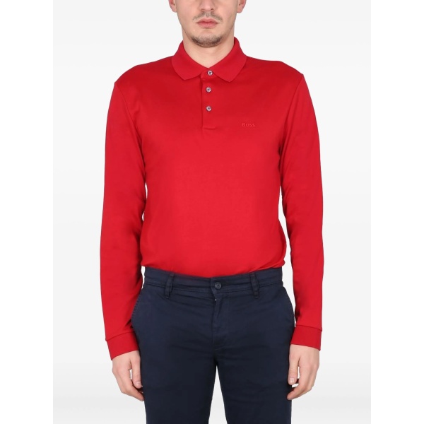 long-sleeved polo shirt