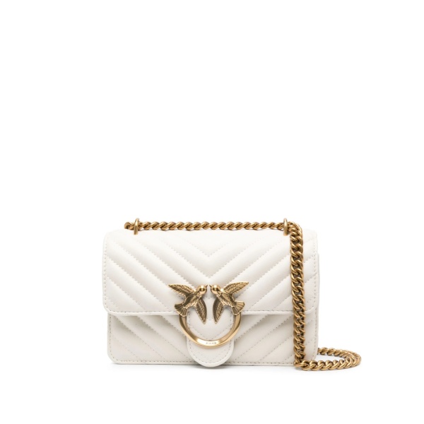 Lovebird quilted leather bag