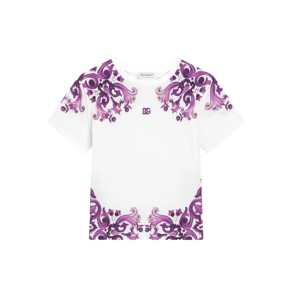 Majolica-print T-shirt