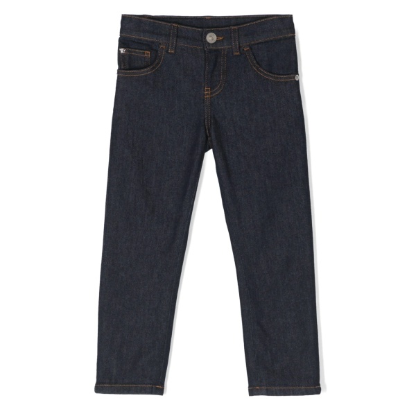 Medusa-plaque slim-leg jeans