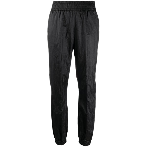 metallic tapered trousers