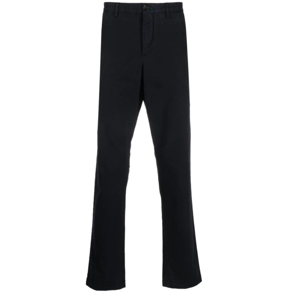 mid-rise straight-leg chinos