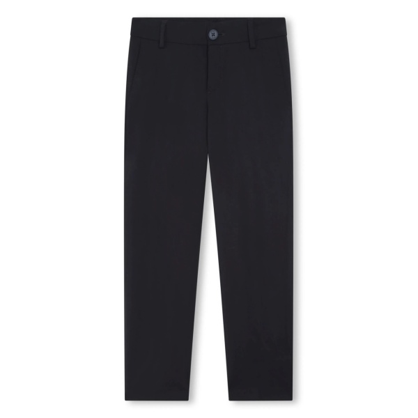 mid-rise straight-leg trousers
