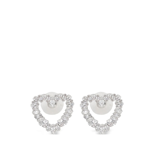 Mini Crystal Heart embellished earrings