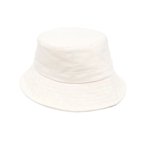 monogram-jacquard drawcord bucket hat
