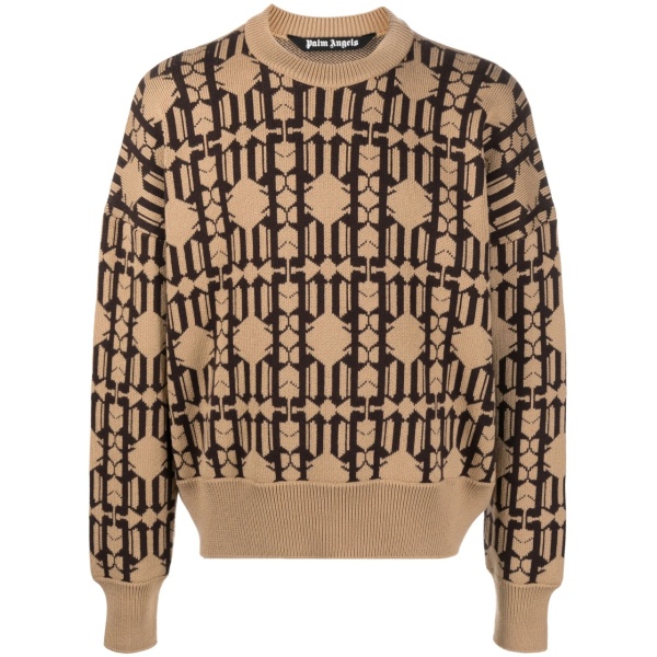 monogram-jacquard jumper