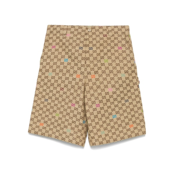 monogram logo shorts