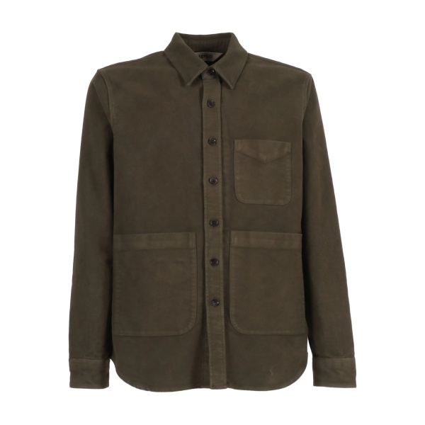 multiple-pocket cotton shirt
