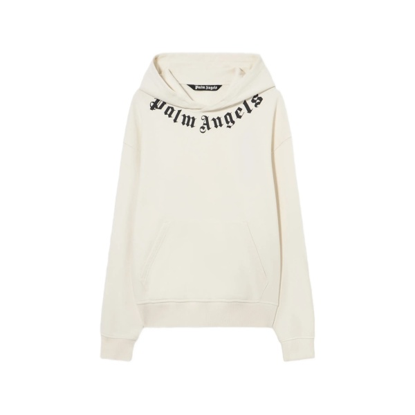 neck-logo hoodie