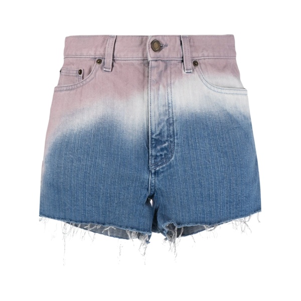 ombré-effect denim shorts