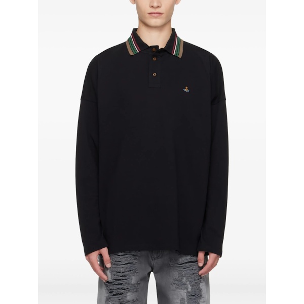 Orb long-sleeve polo shirt