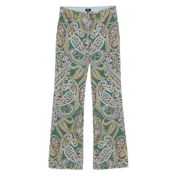 paisley-print jeans