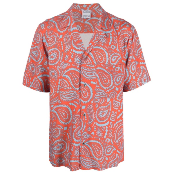 paisley-print shirt