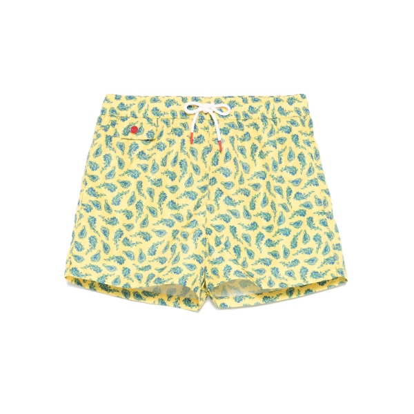 paisley-print swim shorts