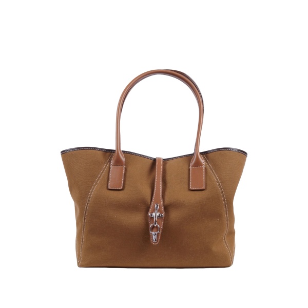 panelled tote bag