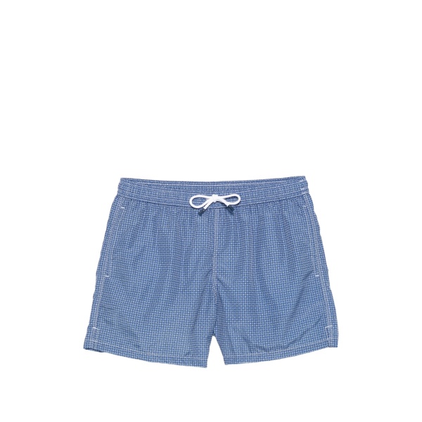 patterned swim shorts