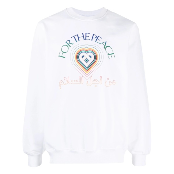 Peace Gradient-print cotton sweatshirt