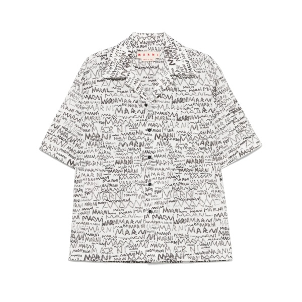 pencil logo-print shirt