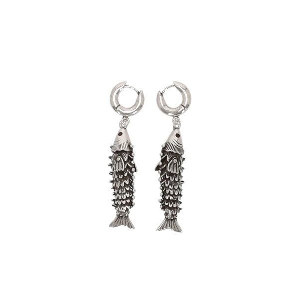 pendant fish earrings