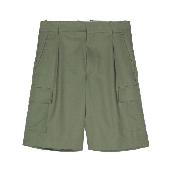 pleat-detail cargo shorts