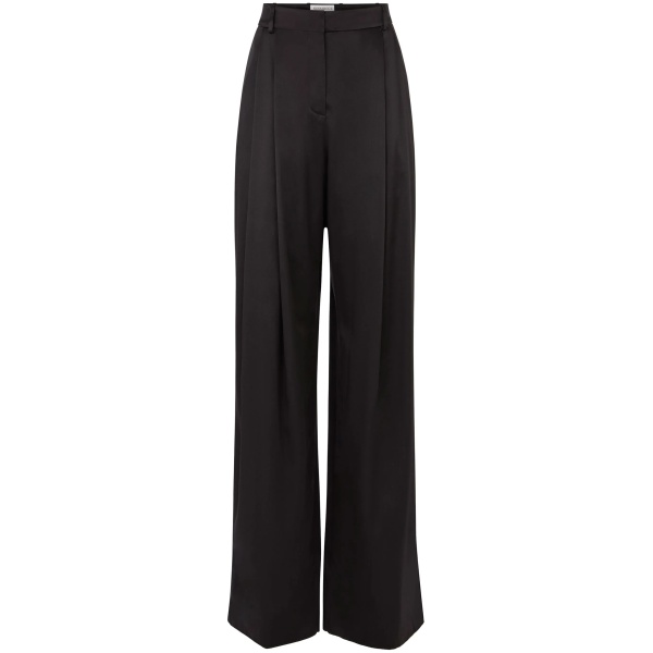 pleated wide-leg trousers