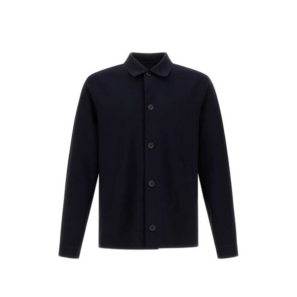 point-collar buttoned cardigan